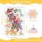 Flower Push Pins, 30Pcs Thumb Tacks for Cork Board, 0.5Inch Cute Push Pins for Bulletin Boards Cork Boards Cardboard Hanging Posters Wall Decorations (Colorful)